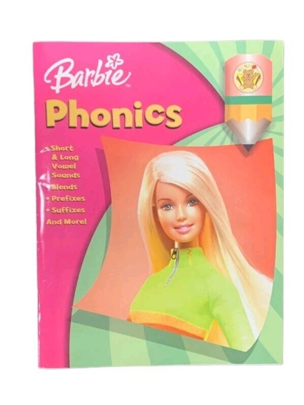 Barbie Phonics Paperback Workbook Mattel Bendon Publishing 2005
